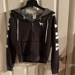 Black hoodie with White Accents